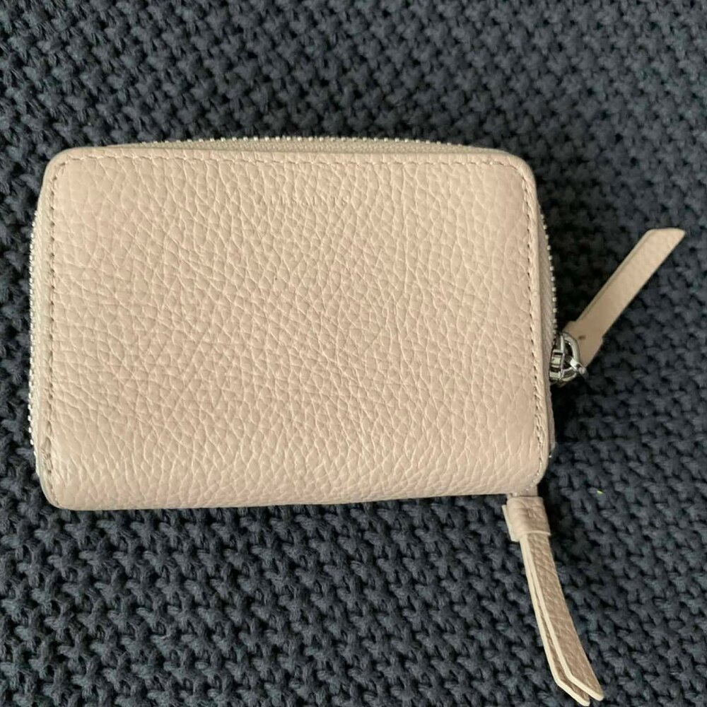 All Saints Women's Fetch Pebbled Leather Card Wallet